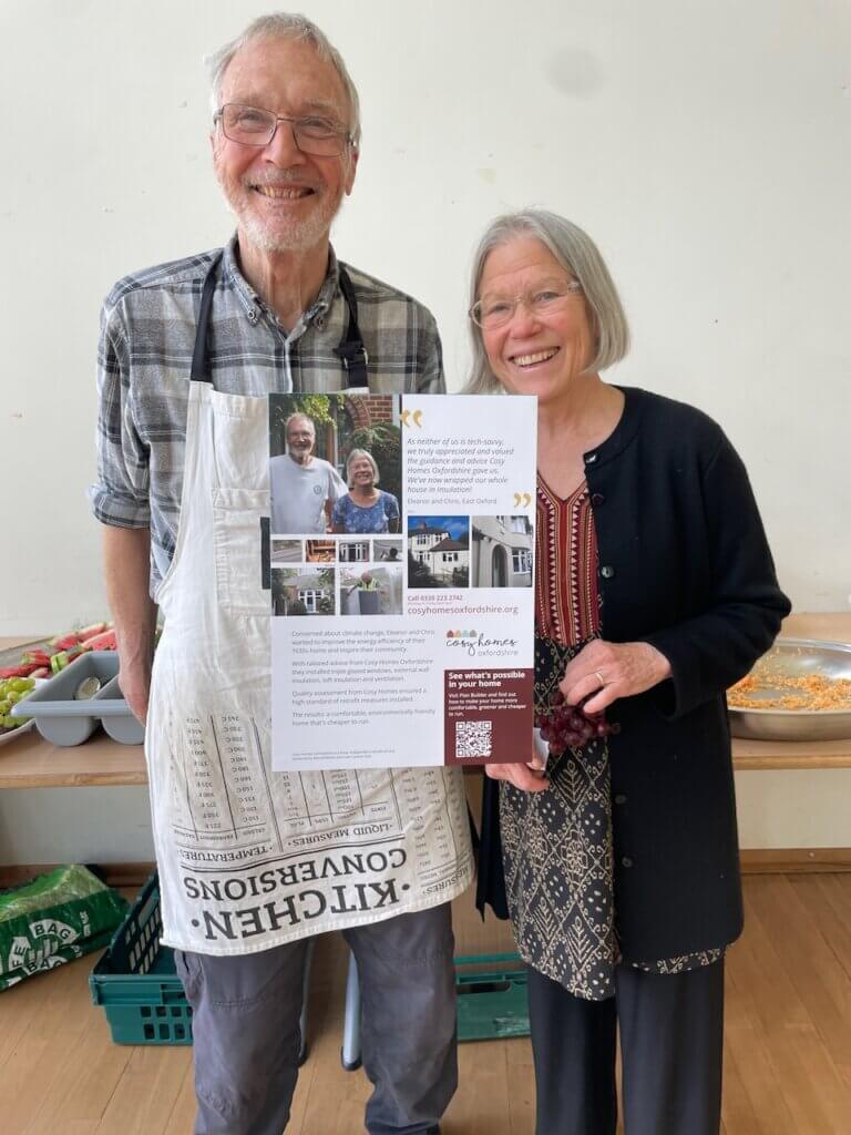 Eleanor and Chris, who had their house retrofitted by Cosy Homes Oxfordshire a few years ago, were delighted to find that their case study is being used to promote the service.