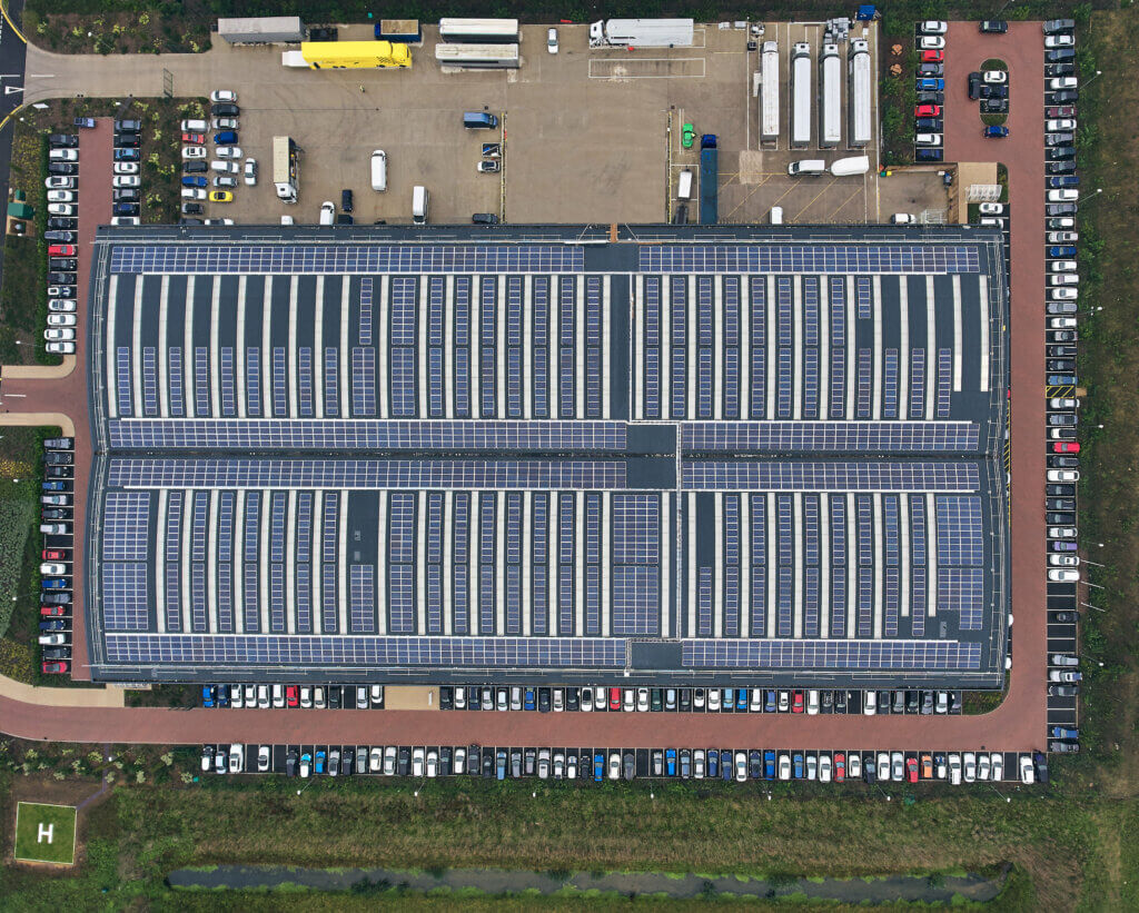 Prodrive's community owned rooftop solar installation by Low Carbon Hub, Oxfordshire